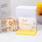 K9 Crystal Plating Golden Skull Head Figurines Day Of The Dead Decor  Skull Love