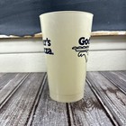 Vintage Large White Plastic Godfathers Pizza Soda Cup