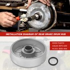 Rear Brake Drum Hub For Honda Rancher 420 Trx420fe fm fpe fpm te tm 2007-2013