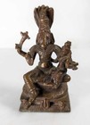 Antique 19 20th C  Indian Bronze Figure Hayagriva Vishnu Hindu Deity