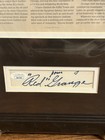 Red Grange Signed Index Card Framed Photo Display 14   x20    Jsa Auto Nfl Hof Bears