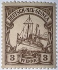 Travelstamps  German New Guinea Stamps Scott  20 Kaiser s Yacht  Mogh No Wmk