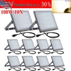 10x 100w Led Flood Light Warm White Outdoor Spotlight Garden Yard Lamp W us Plug