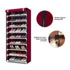 10 Tier Shoe Rack Organizer Storage Shelf Home Saving Space Standing Men Women