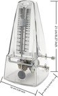 Nalu Metronome - Classic Mechanical Wind-up Design With Bell For Piano  Guitar 