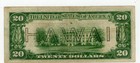 Fr 2305bp204  20 1934a Federal Reserve San Fran Back Plate 204 L85908803a
