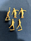Louis Marx   Company Plastic Toy German Soldiers Nazi Army Men 1963 Lot Of 5