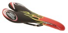 Selle San Marco Aspide Fx Saddle Titanium Rails Black Flames Leather Nib Nos New