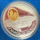 1990-1994 Powered Flight In Canada 10 Coin  20 Silver Proof Set W gold  106grs 