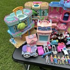 Vtg Fisher Price Sweet Streets Huge Lot Of Houses Sets People   Accessories Mats