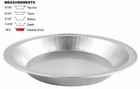 Handi-foil 9  Deep Smooth Aluminum Foil Pie Pan Tin W  Clear Hinged Container