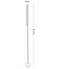 Straw Cleaner Brush  8 2 Inch Nylon Bristles  Pack Of 10  White