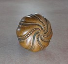 Antique Russell Erwin Ornate Swirl Door Knob Cast Brass Bronze Patent 1891