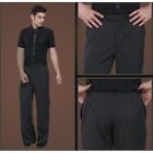 Woosun Men Ballroom Latin Tango Modern Rumba Competition Salsa Dance Pants Blac