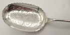 Peter L Krider Coin Silver Serving Spoon 1871  Beautiful Engraving