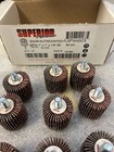 Box Of 10 Superior 10163  Flap Wheel Mandrel 1 X 1 X 1 4-20 Aluminum Oxide 60 Ao