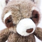 Vintage Russ Berrie Racoon Macaroon Plush Stuffed Animal Brown   White
