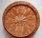 Vintage 7 1 3  Wicker Sewing Basket
