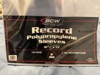 100 Bcw   33 Rpm Lp Vinyl Record Album Outer Sleeve Covers 2 Mil Clear Plastic