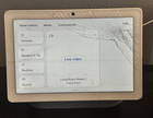 Google Nest Hub Max Smart Speaker - Works - Cracked Screen - H2a - Chalk