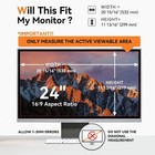 2 Pack 24 In  Computer Privacy Screen Filter 16 9 Widescreen Anti Glare