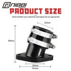 Nibbi Flange Intake Manifold Boot Joint Adapter 28-32mm Carb Cqr Dirt Pit Bike