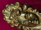 Antique Ormolu Bronze Lady Goddess Caryatid Furniture Mount Pediment