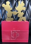 Disney Mickey   Minnie Mouse New Wood Block Perpetual Calendar Red White Gold