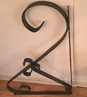 Large 36  X 24  Antique Scrolled Iron Sign Hanger Bracket