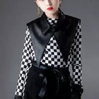 Women Fake Collar Leather Detachable Shirt Dickey Half Shirt Pointed Collar Deco