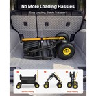 Uimoso Foldable Beach Fishing Cart  300 Lbs Capacity  Carbon Steel  11 In Wheels