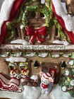 Blue Sky Clayworks The Night Before Christmas Ceramic T-lite Candle House Nwt
