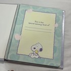 Vintage 90s Y2k Snoopy Peanuts Scrapbook Baby Book Memory Journaling Document