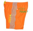 Men s Wave Board Shorts Orange W  Texas Logo Swimwear Swimsuit S Xl 2xl
