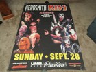 Kiss  Aerosmith Original Subway Poster Sept  28 2003 Umb Bank Pavilion Rare