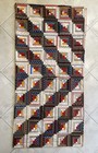 Vtg     40  Handmade Log Cabin Patchwork Quilt Cotton Folk Art Textile 78 5x78 5   