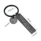 Drive Safe Love You Letter T Keychain I Need You Here With Me  Black