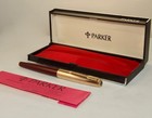 Vintage Parker 65 Custom Fountain Pen - Near Mint - Boxed - Lovely Nib - C1970