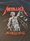 Metallica And Justice For All Black Short Sleeve T-shirt Mens Size Small 
