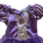 Rapunzel Disney Princess Kids  Dress Purple Gold Halloween Dress Up Size 4-6x
