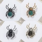 Halloween Crystal Pumpkin Cat Ghost Brooch Pin Women Men Party Jewelry Gift New