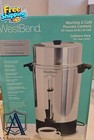 West Bend 100 Cups Coffee Urn Commercial Automatic Water Heater Aluminum Finish