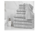 Mainstays 10 Piece Towel Set With Upgraded Softness   Durability  Grey