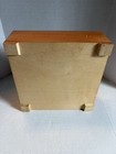 Wooden Russian Box Hand Carved   Painted Trinket Jewelry Box 7  W 2  T
