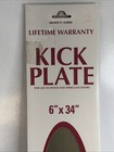 Brainerd Kick Plate Brushed Satin Nickel Solid Brass 6    X 34  New Old Stock