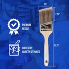 3 Pack - 2 5  Angle Brushes For All Latex And Oil Paints   Stains