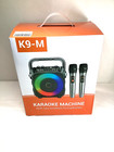 Karaoke Machine With 2 Microphone  Wireless Speaker With Dj Light Home Party