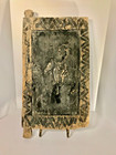 Antique Dogon 15    X 28     Carved Granary Door From Mali Western Man On Horse Rare