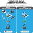 Jlab Go Work Wireless On-ear Headset Gen 2  Boom Mic  Usb Dongle Connection