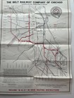 The Belt Railway Company Of Chicago Foldable System Map